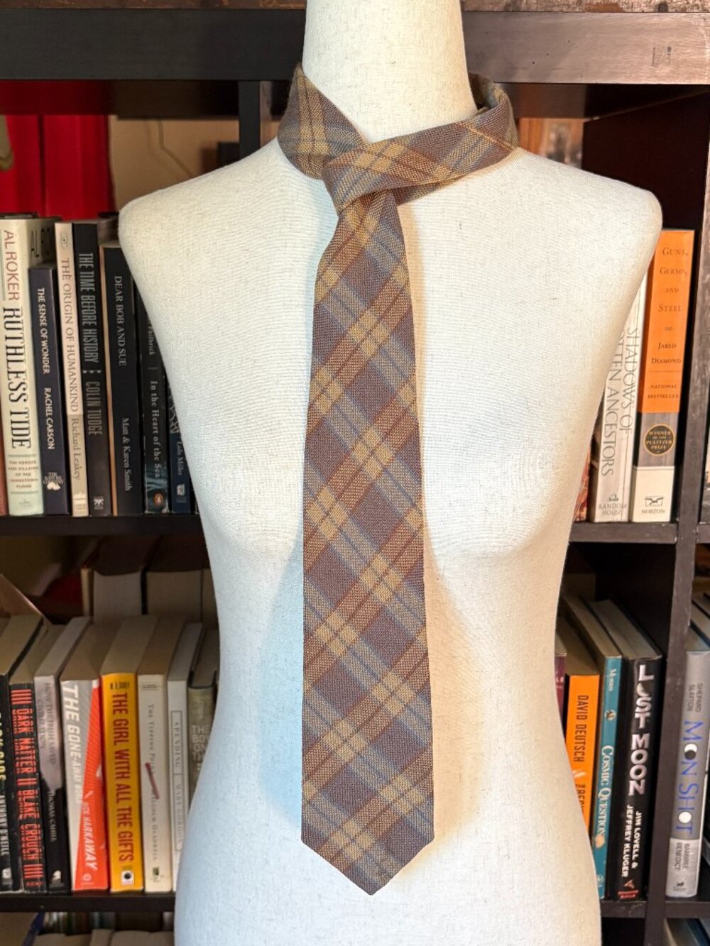 vintage Scottish plaid tie